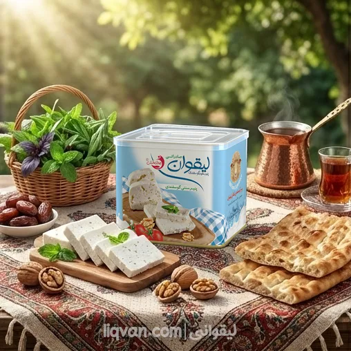 عکس پنیر لیقوان 400 گرمی تبریز در حلب فلزی درجه یک